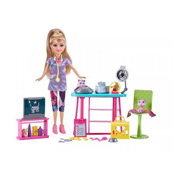 Sparlke girlz - Állatorvosi rendelő 30 cm babával