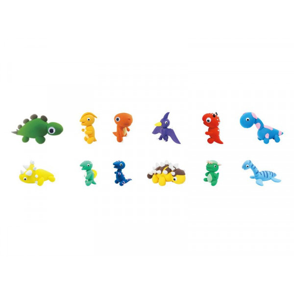 Dínós gyurmaszett 12 db/csomag 330200954