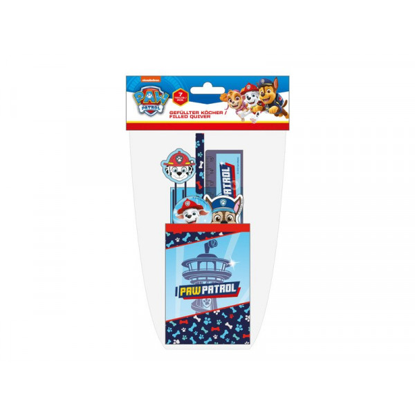 Ceruzatartó 7 db-os szett Mancs őrjárat (ceruza, radír, vonalzó, hegyező, jegyzetfüzet, csipesz)