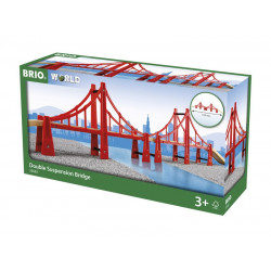 BRIO Kétpillérű híd 33683 Fa épület, kiegészítő BRIO