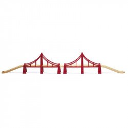 BRIO Kétpillérű híd 33683 Fa épület, kiegészítő BRIO