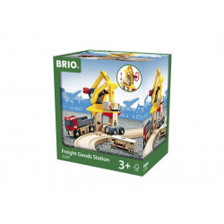 BRIO Rakodó állomás 33280 Fa épület, kiegészítő BRIO