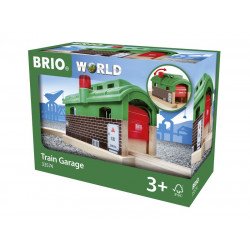 BRIO Vonat garázs 33574 Fa épület, kiegészítő BRIO