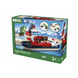 BRIO Hajó kikötő szett 33061 Fa jármű, vonat BRIO