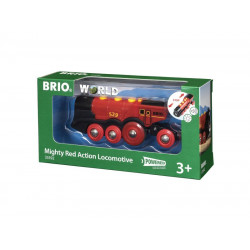 BRIO Nagy piros lokomotív 33592 Fa jármű, vonat BRIO