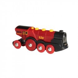BRIO Nagy piros lokomotív 33592 Fa jármű, vonat BRIO