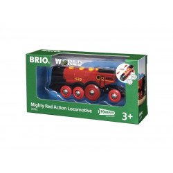 BRIO Nagy piros lokomotív 33592 Fa jármű, vonat BRIO