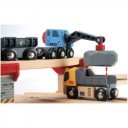 BRIO Vonat és építkezés szett