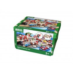 BRIO Vonatszett delux 33052 Fa jármű, vonat BRIO