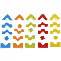 Fa toronyépítő szett (5 db/csomag) 15016 Fa puzzle Cubika