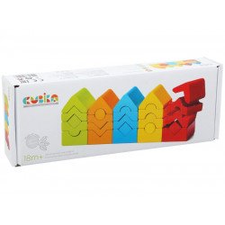 Fa toronyépítő szett (5 db/csomag) 15016 Fa puzzle Cubika
