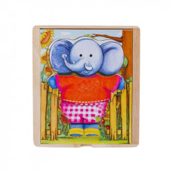 Fa öltöztető elefánt 14.5x12.5x4.2 cm HJD932076