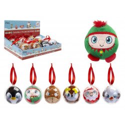 Karácsonyi plüss gömbben, 8 cm 446143 20 cm alatt REGIO