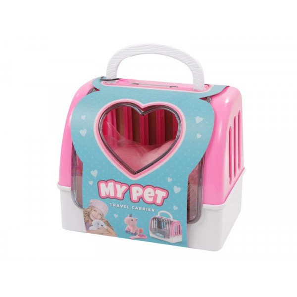 Plüss állat utazókosárban, 2 féle 27672