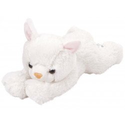 Fehér plüss cica, 25 cm CGE-15095 20-40 cm REGIO