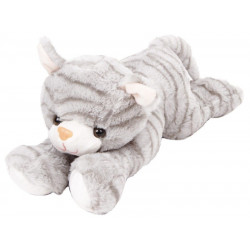 Szürke plüss cica, 25 cm CGE-15096 20-40 cm REGIO