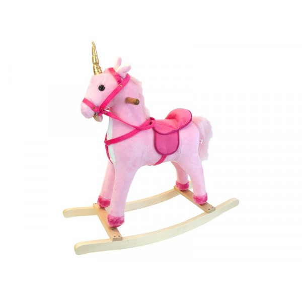 Rózsaszín Unicornis hintaló 68cm max 50kg GS090-U