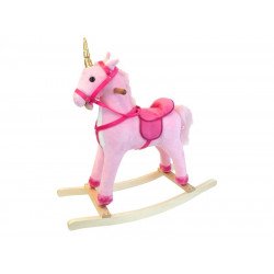Unikornis hintaló - rózsaszín, 68 cm Hintaló REGIO