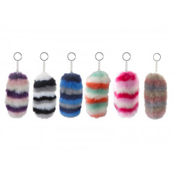 Pompom kulcstartó 18x8 cm, több félr 619041 Plüss kulcstartó Nincs