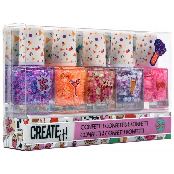 Create it! Konfetti körömlakk 5 db/csomag 84147