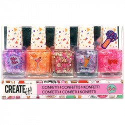 Create it! Konfetti körömlakk 5 db/csomag 84147 Divat, ékszer, smink REGIO