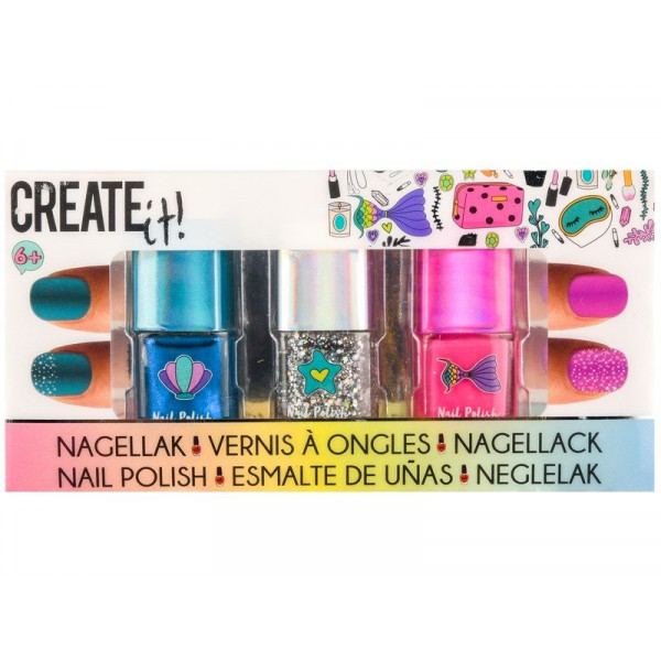 Create it! Sellő körömlakk 3 db/csomag 84134