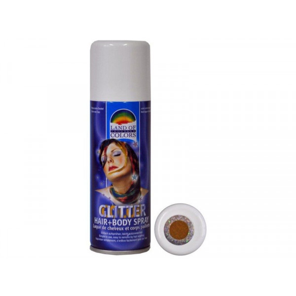 Csillogó haj- és testspray - arany 41010