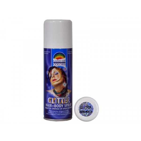 Csillogó haj- és testspray - színes 41011