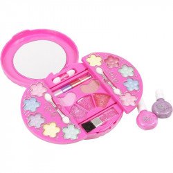 Szépségszett, kerek dobozban, tükörrel 27584 Divat, ékszer, smink REGIO