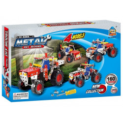 Fémépítő 4in1 - 160 db - munkagépek 310300544 Építőjáték REGIO