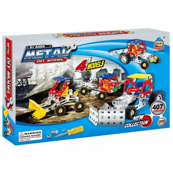 Fémépítő 4in1 - 407 db - munkagépek 310300545