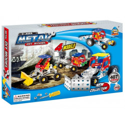Fémépítő 4in1 - 407 db - munkagépek 310300545 Építőjáték REGIO