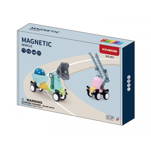 Mágneses építőjáték 24 db 310400851