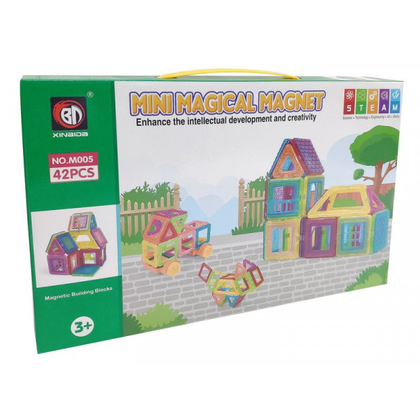 Mágneses építőjáték 42 db 310400777