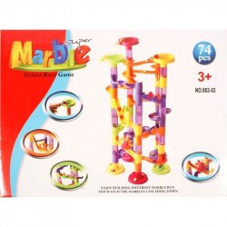 Marble 74 darabos műanyag golyópálya Építőjáték REGIO