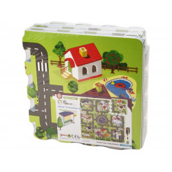 Nagyváros habszivacs 9 darabos puzzle - 30 x 30 cm Építőjáték SUN TA