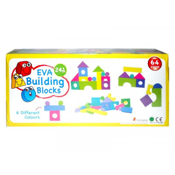 Habszivacs építőkocka 64 darabos készlet