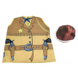 Cowboy mellény és kalap 510300455 Jelmez REGIO