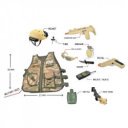 Légiós jelmez: mellény és 10 db kiegészítő, éjjel