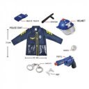 Rendőr jelmez: kabát és 7 kiegészítő, zenél, vilá