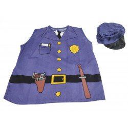 Rendőr mellény és kalap 510300458 Jelmez REGIO