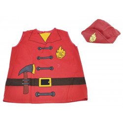 Tűzoltó mellény és kalap 510300164 Jelmez REGIO