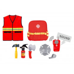 Tűzoltó jelmez hátizsákban 6 kiegészítővel 510300 Jelmez kiegészítők REGIO