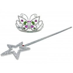Varázspálca és tiara CP023-F / FM051953 Jelmez kiegészítők REGIO