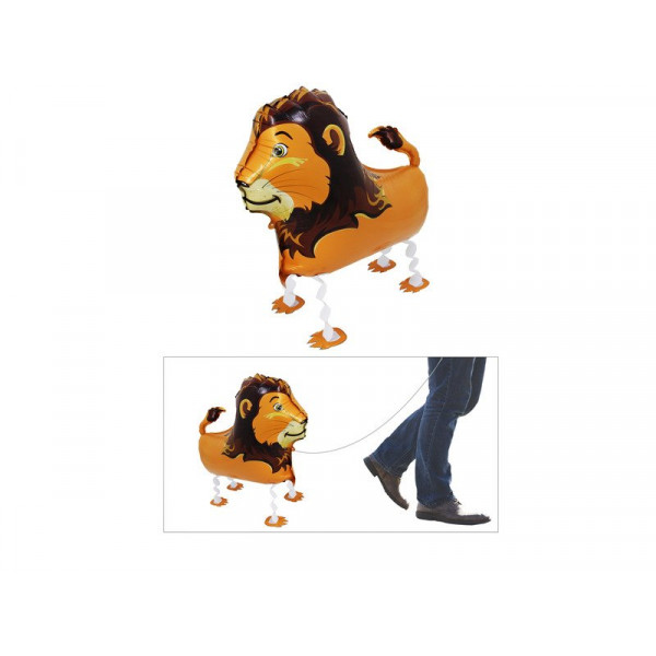 Fólia lufi 54x63, 5 cm - sétáló oroszlán