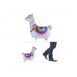 Fólia lufi 78x69,4 cm - sétáló alpakka 85909 Lufi Funny Fashion