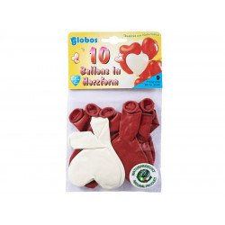 Szív alakú lufi, 10 db 33300 Lufi REGIO