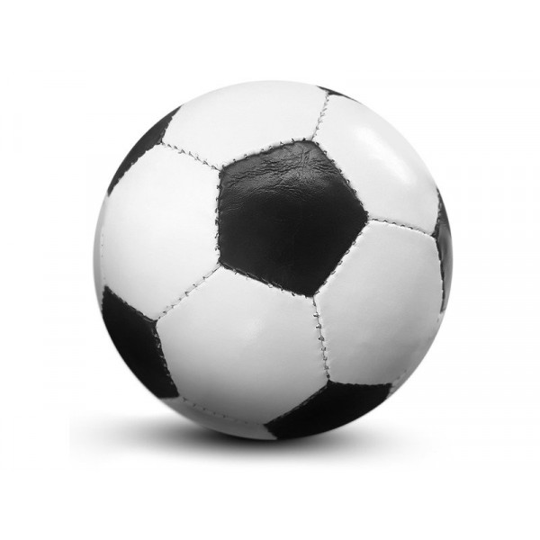 Műbőr focilabda (fekete fehér) 22cm