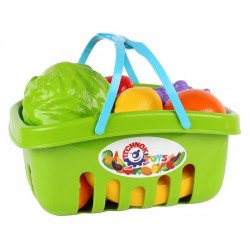 Műanyag kosár gyümölcsökkel 5354 Bolt, bevásárlás REGIO