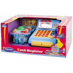 Pénztárgép bevásárlókosárral - világoskék Bolt, bevásárlás REGIO